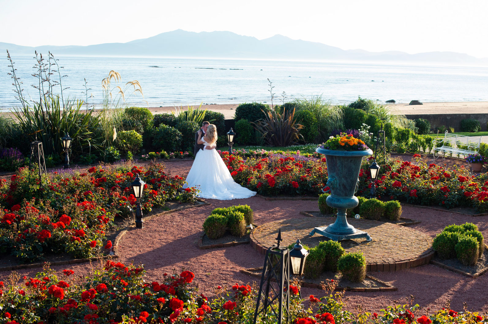 bride-groom-gardens-seamill-arran-view